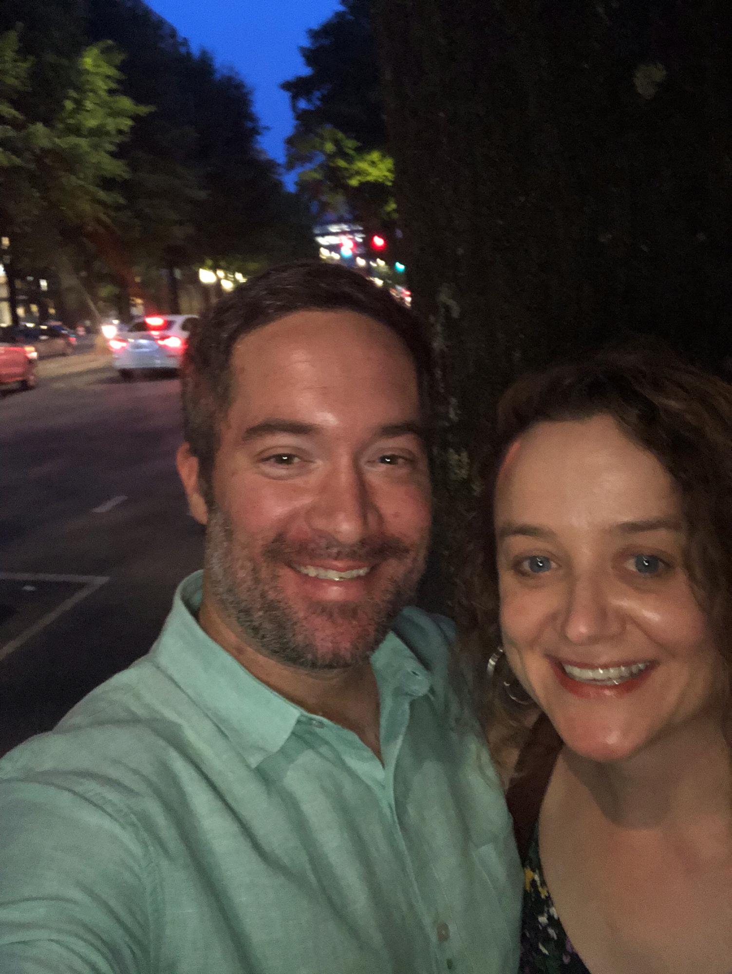 Our first night together as an engaged couple