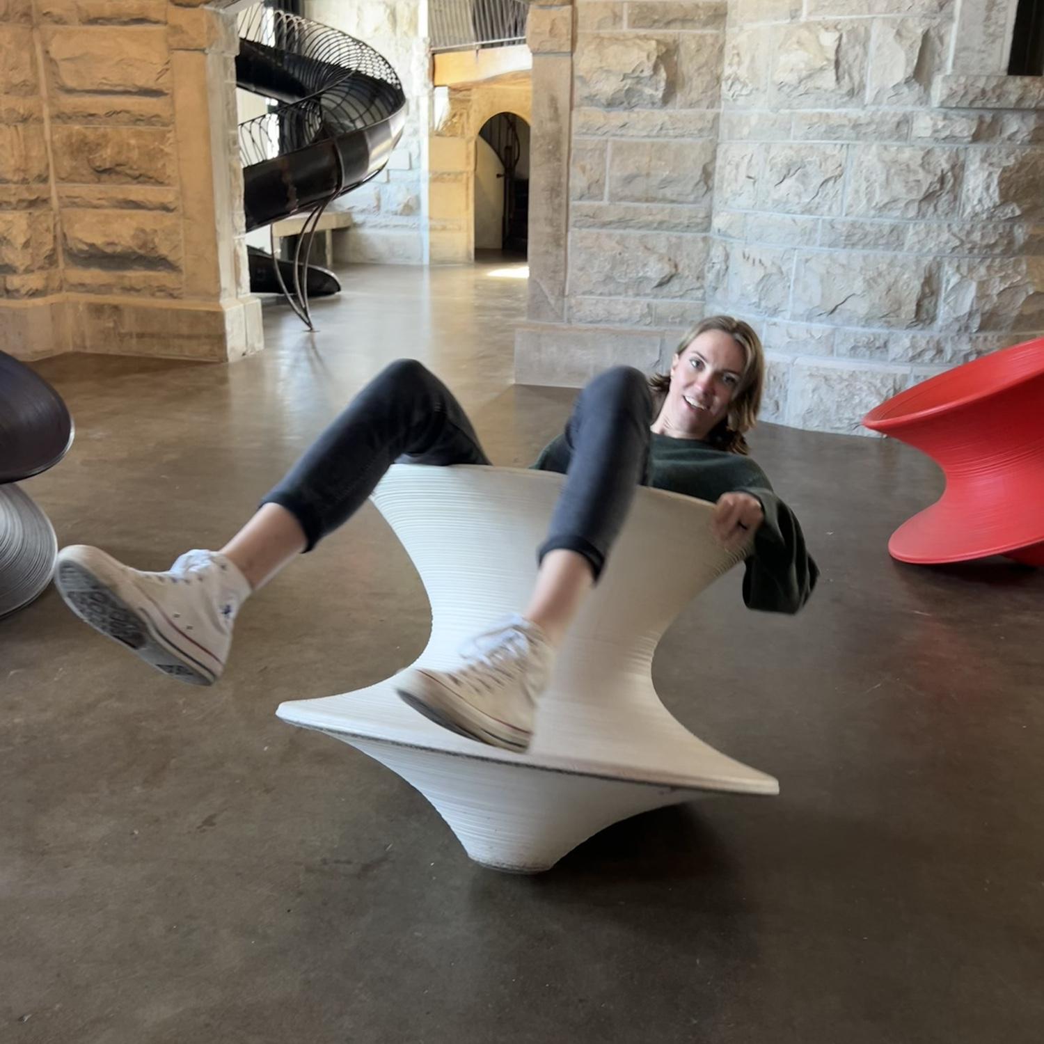 Austyn spinning at the City Museum in St. Louis, MO. 

March 17, 2024