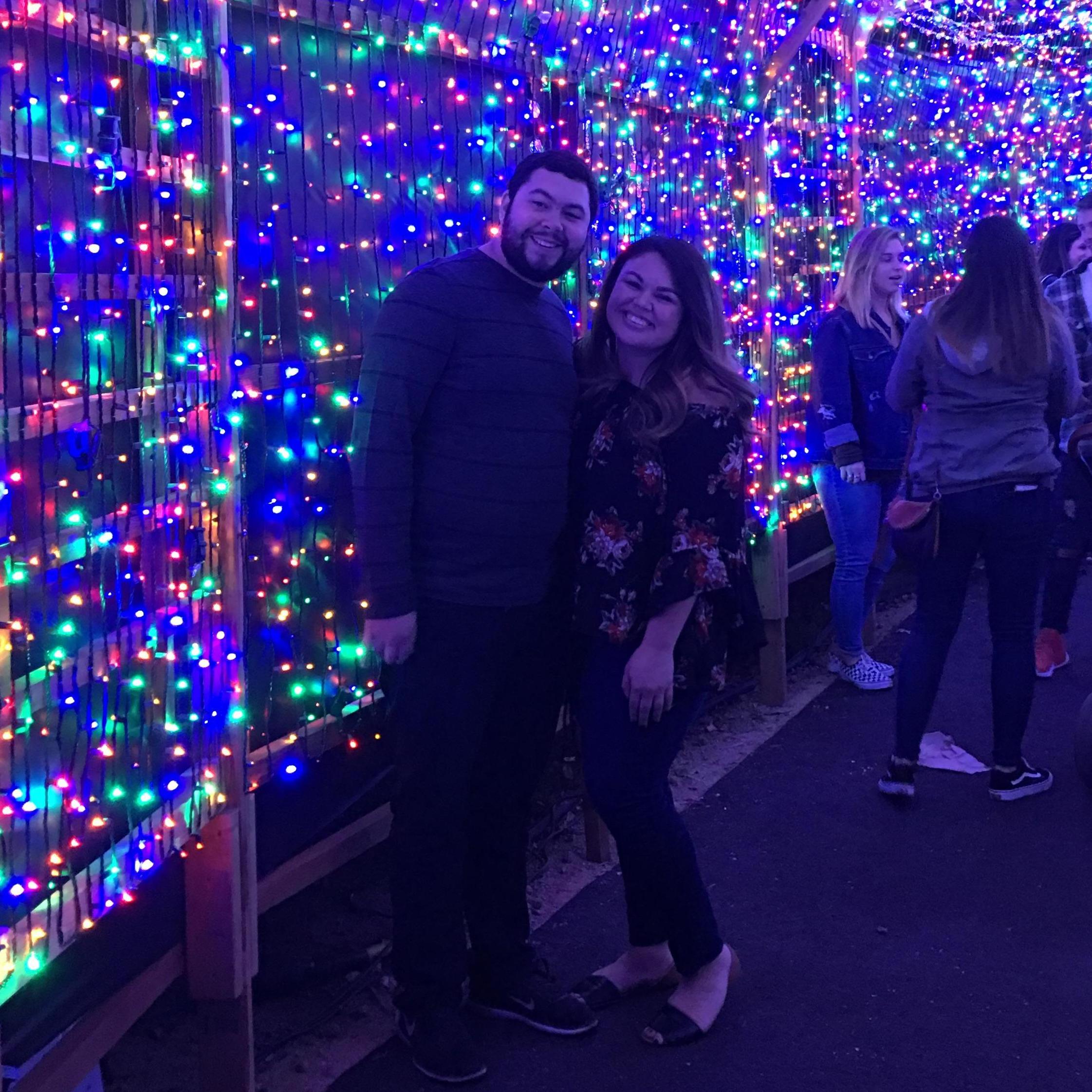 A romantic date to the Christmas Lights at the LA Zoo December 2017.