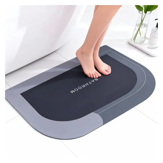 Garnen Stone Bath Mat Diatomaceous Earth, 20"x31" Stone Mat Bathroom 20"x31", Stone Drying Mat For Bathroom, Bath Mat, Water Absorbent Quick Dry