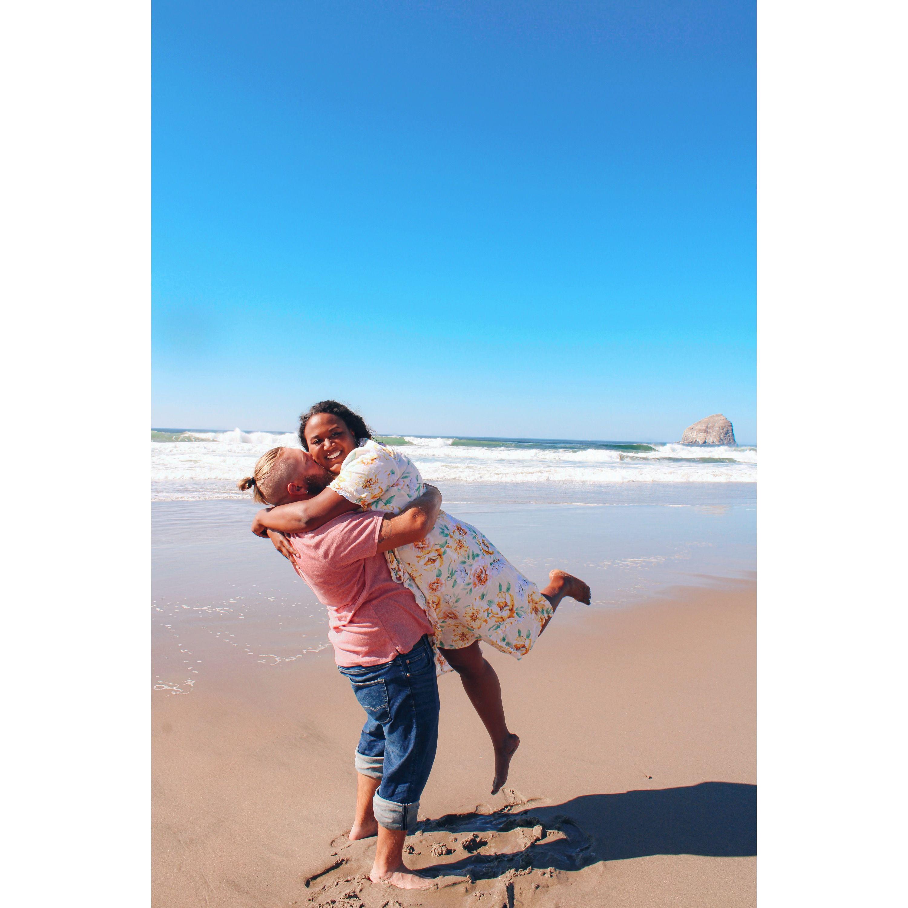 The beautiful day that we got engaged in Pacific City