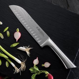 Damashiro Santoku Knife & Board Set