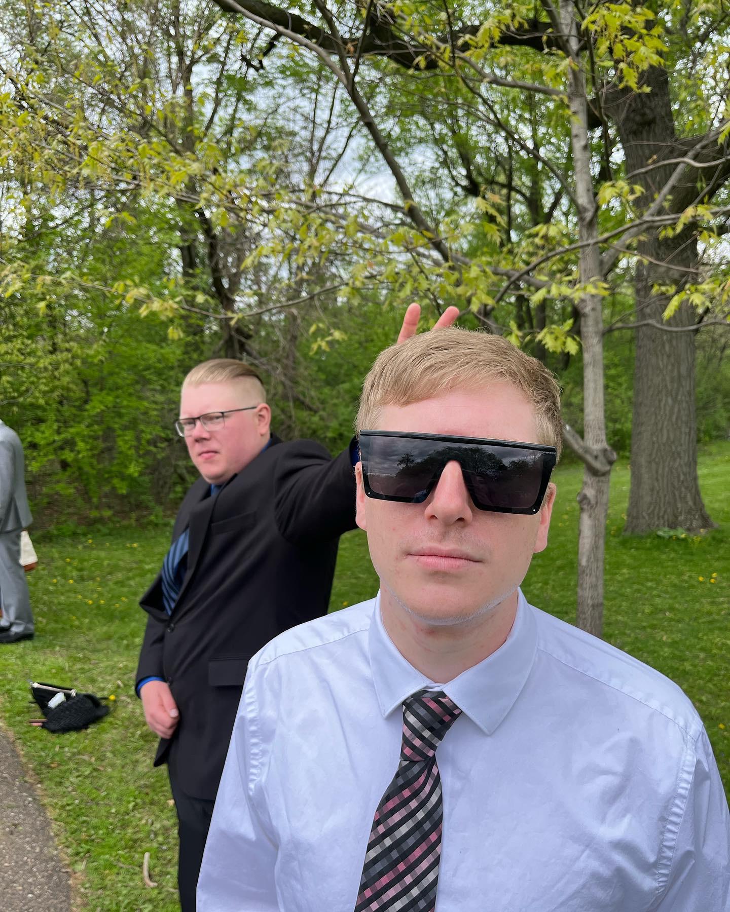 Tim rocking the shades ft Conrad