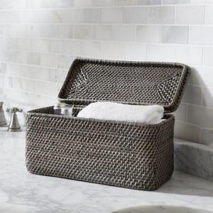 Sedona Grey Lidded Rectangular Tote