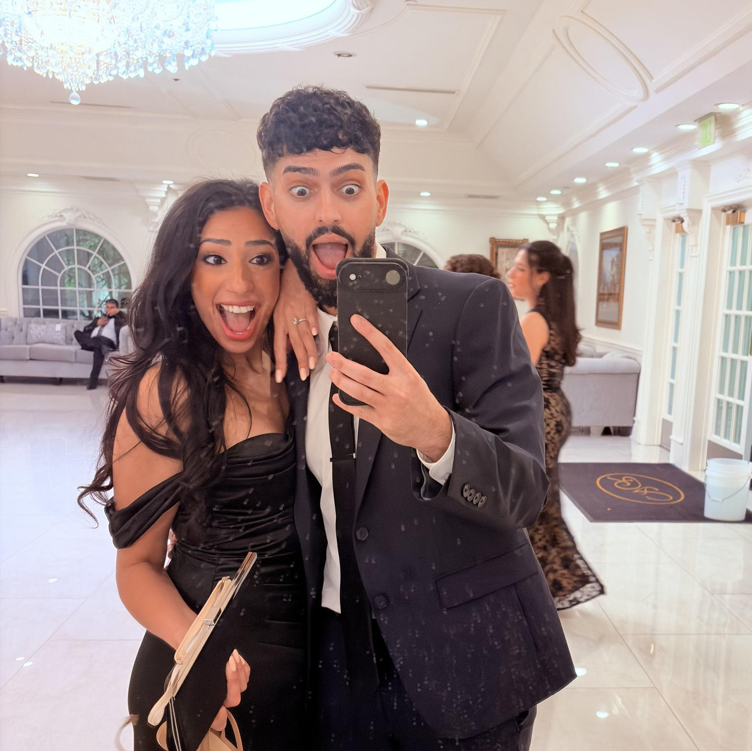 First wedding to attend as an engaged couple!