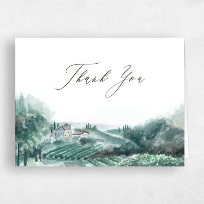Deep Blue Spruce Wedding Thank You - Hillpine Landscape