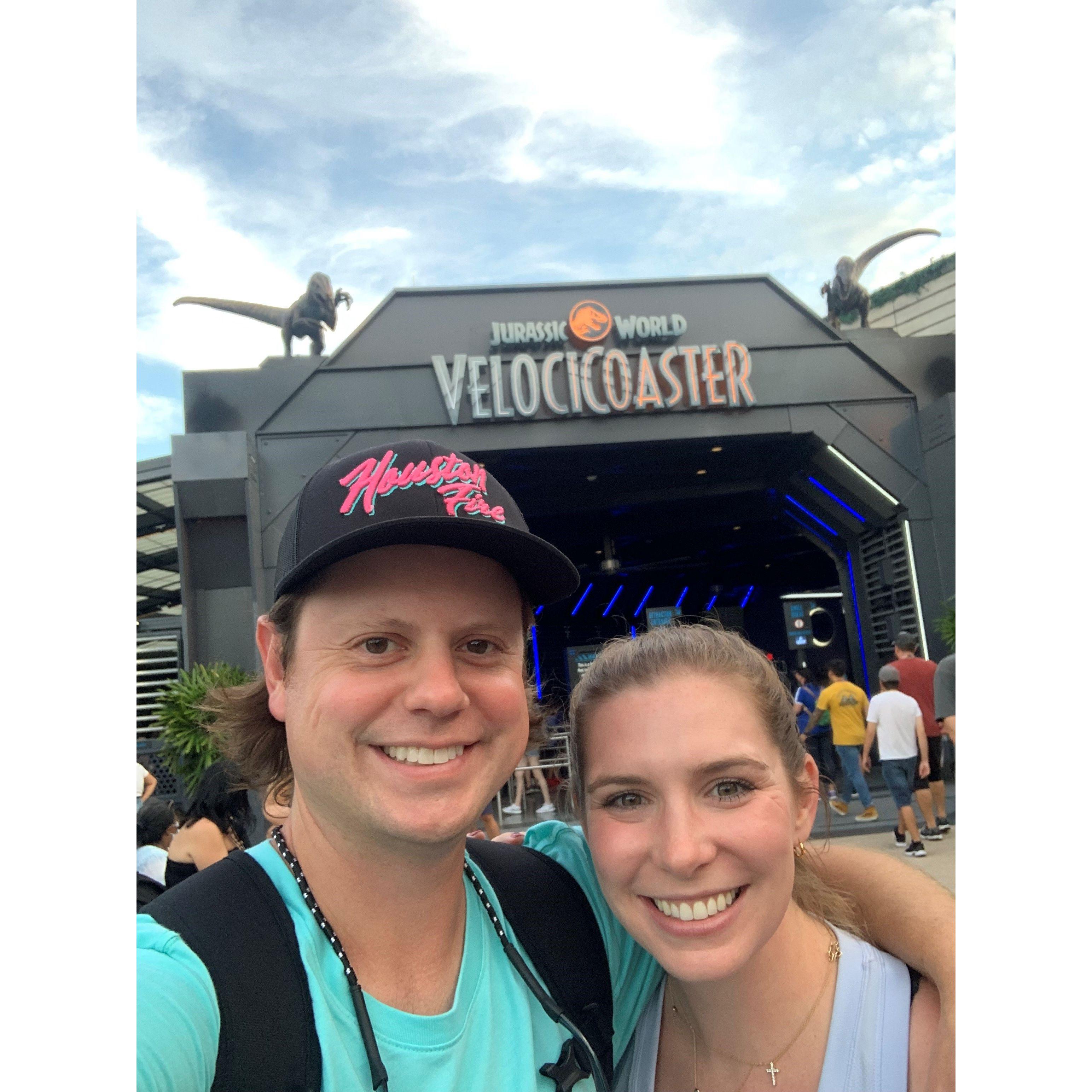 We have visited quite a view amusement parks together.