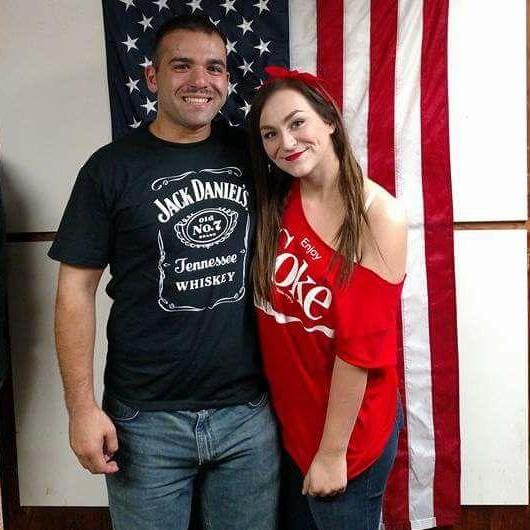 We went as "Jack and Coke" for Halloween 2016