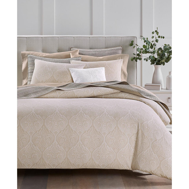 Charter Club Ogee Floral 3-Pc. Comforter Set, King, Exclusively at Macy’s