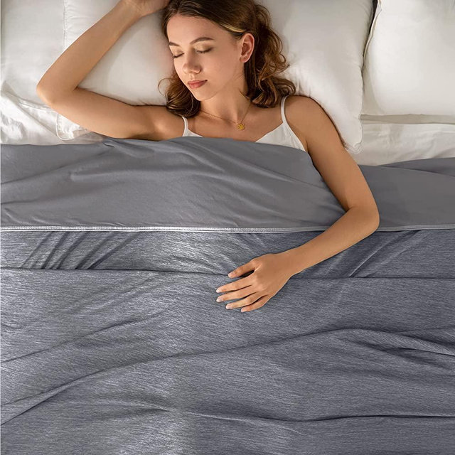 TOPCEE Cooling Blanket(60"x90"Twin Size)for Night Sweats Absorbs Heat to Keep Adults, Children Cool on Warm Nights, Q-Max 0.5 Cooling blankets for Hot Sleepers, Ultra-Cool Lightweight Blanket for Bed