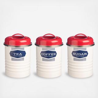Vintage Belmont 3-Piece Storage Canister Set