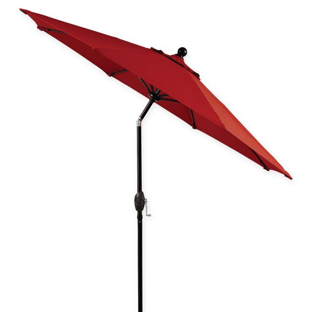 9-Foot Crank Round Market Umbrella in New Salsa