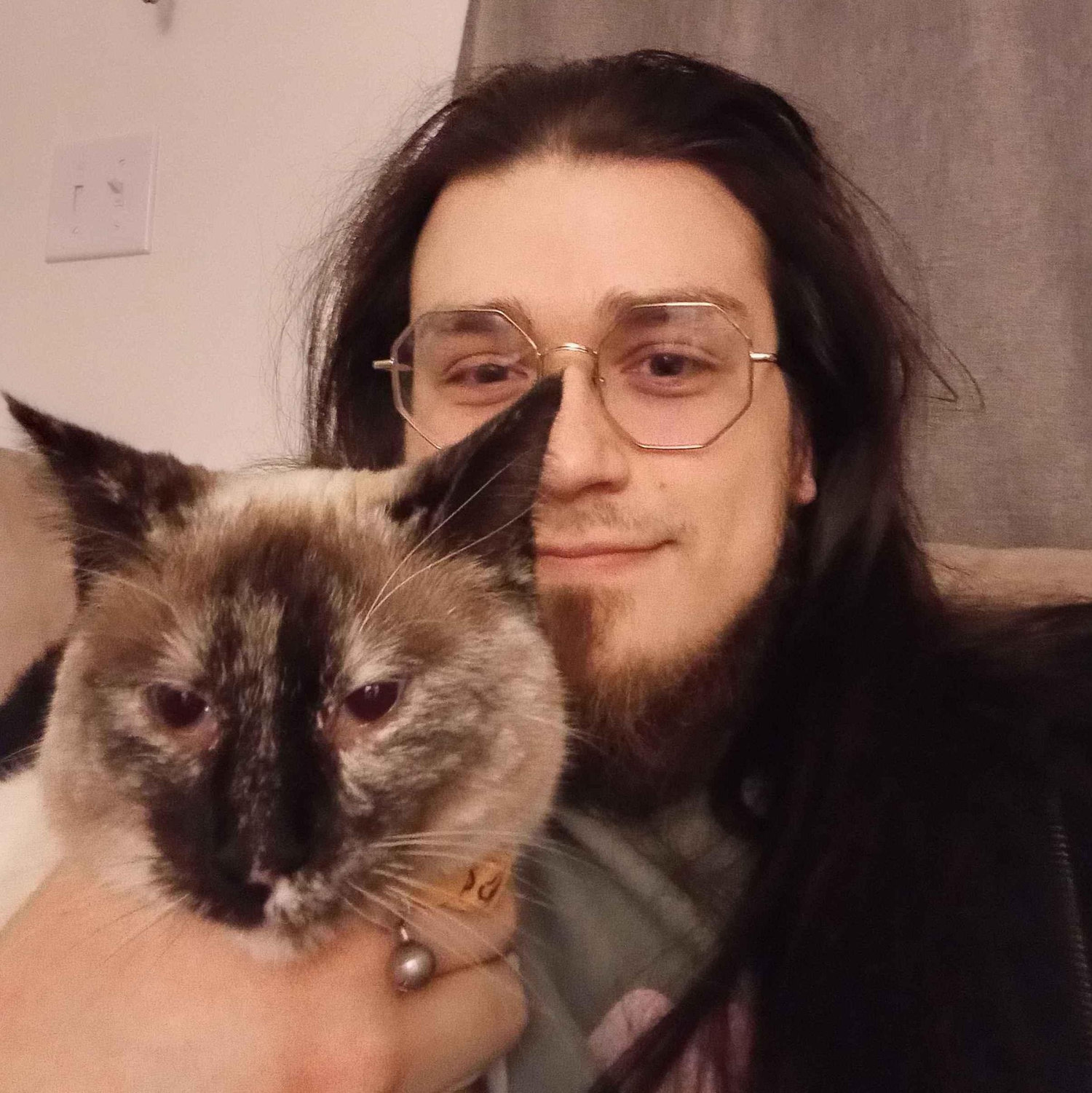 Kirby and our sweet kitty, Cappuccino
