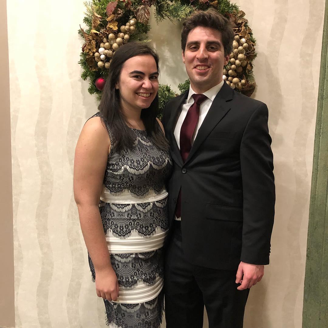 Always fun to get dressed up and attend the hospital's annual holiday party. 😍