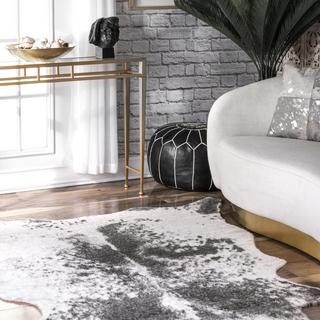 Halina Faux Cowhide Rug