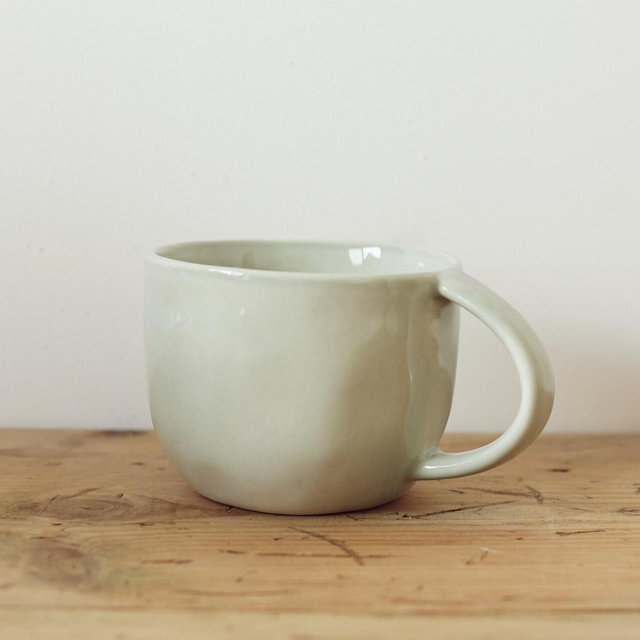 Mug in Seaglass - ceramic mug - handmade blue mug - pottery mug - stoneware - blue mug - tea mug - coffee mug - green mug