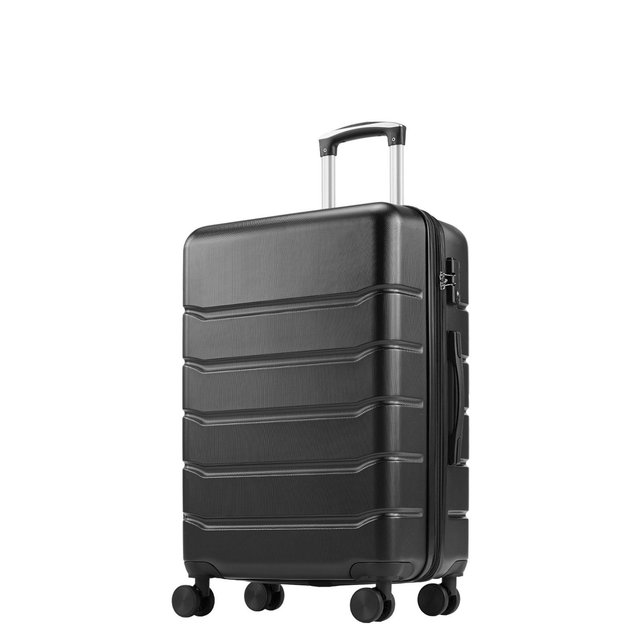 Sweetcrispy 20-Inch ABS Suitcase Hard Shell Luggage with Universal Wheel - Black