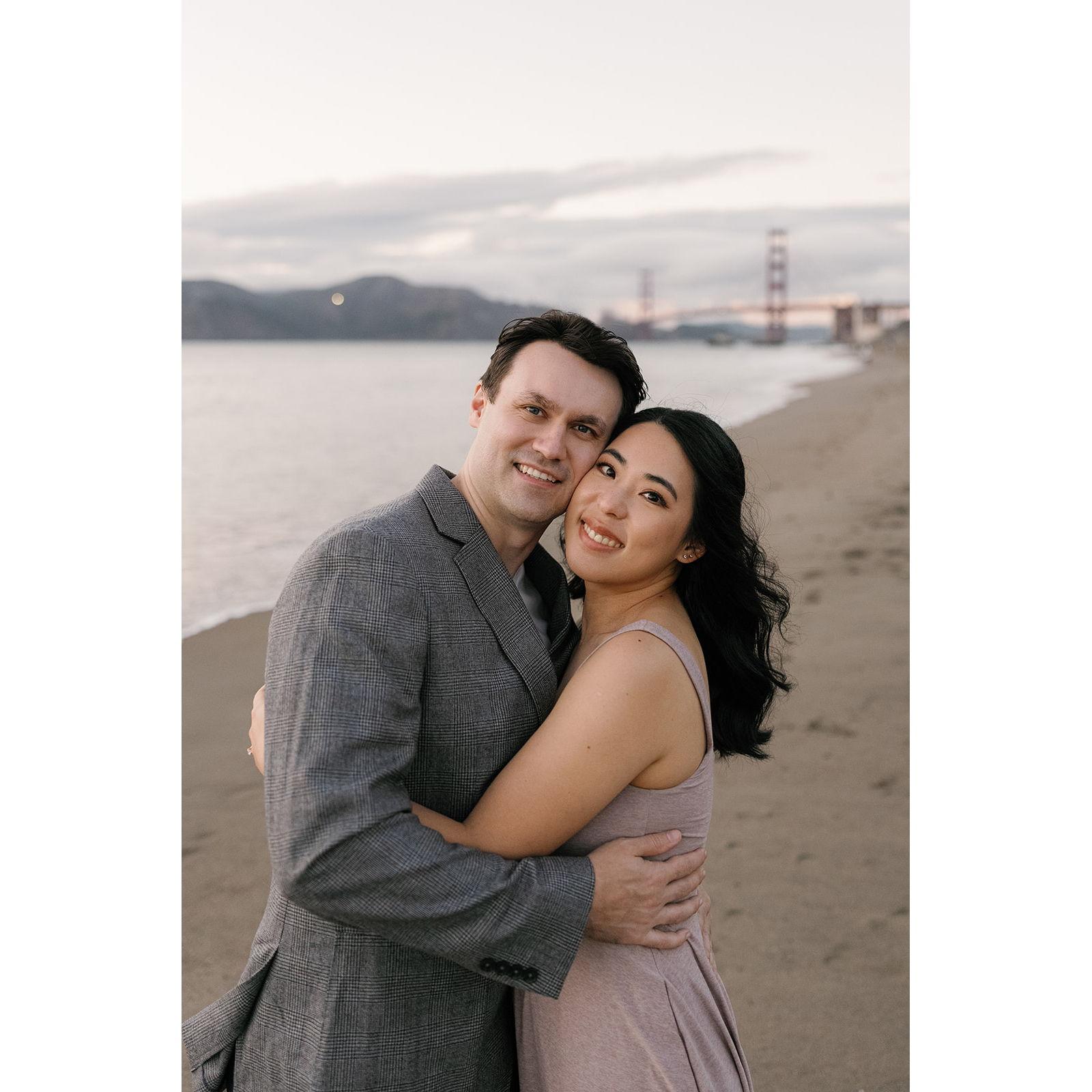 At Baker Beach. Photo by Zha Zha Photography.
