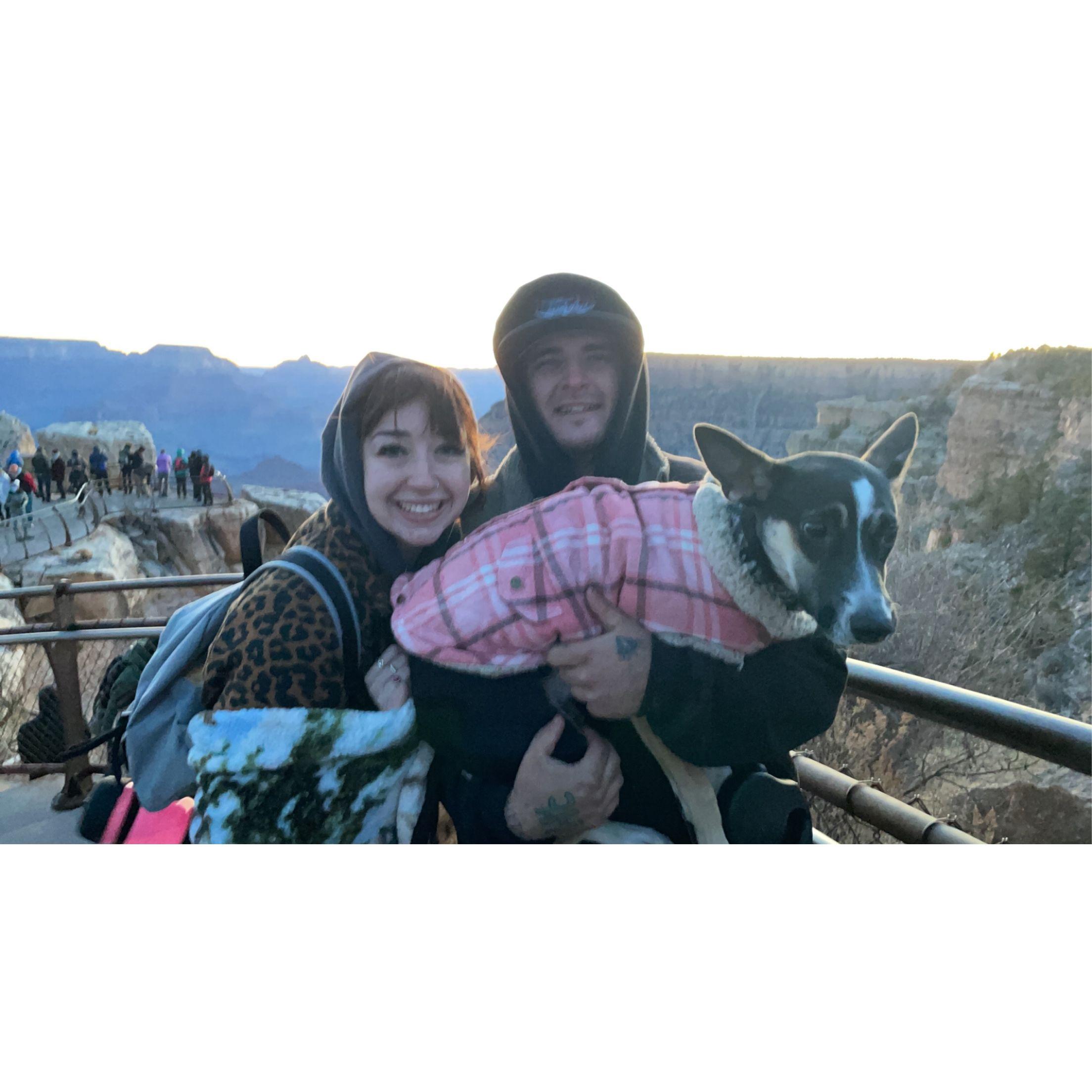 I surprised Collin with a camping trip in Williams near the Grand Canyon... I didn't realize how COLD it was going to be. We were FREEZING here lol