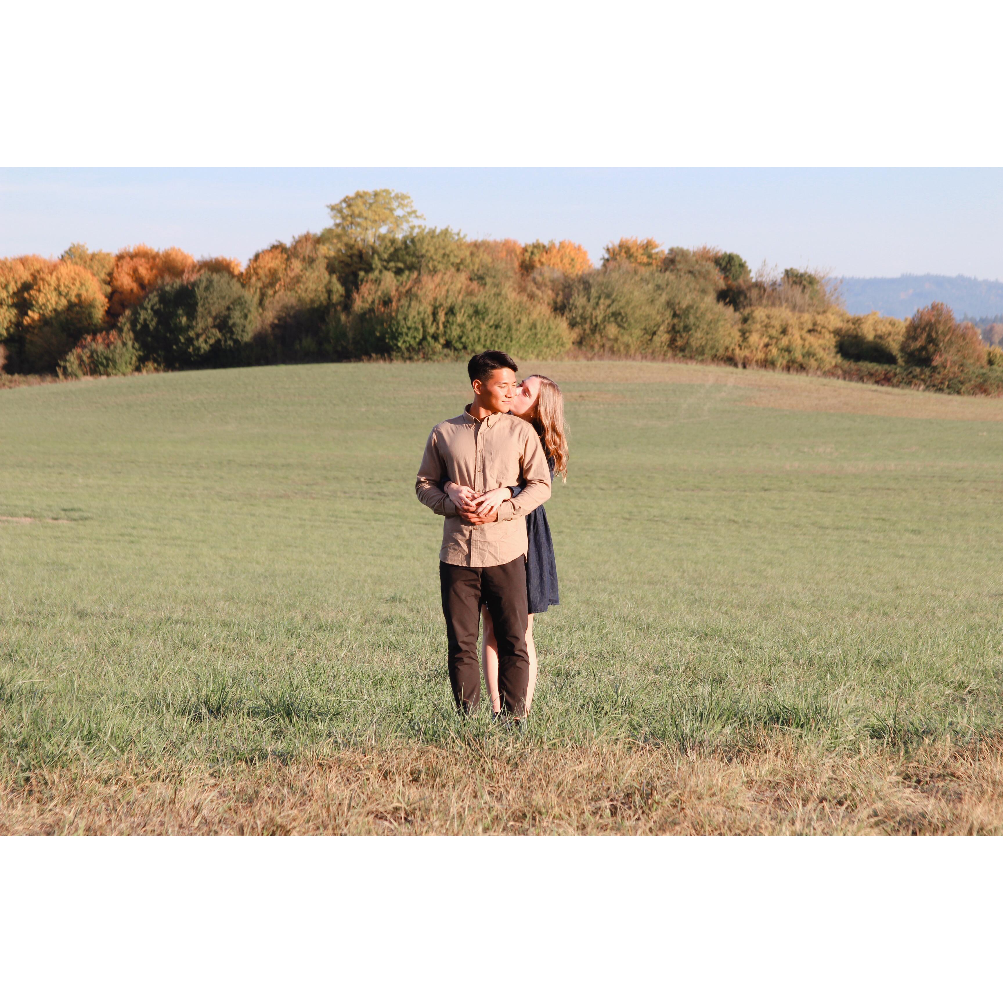 Fun fact. We love being outside. Nature and quiet are two of our most favorite things. God's creation is where we find such joy in being together.