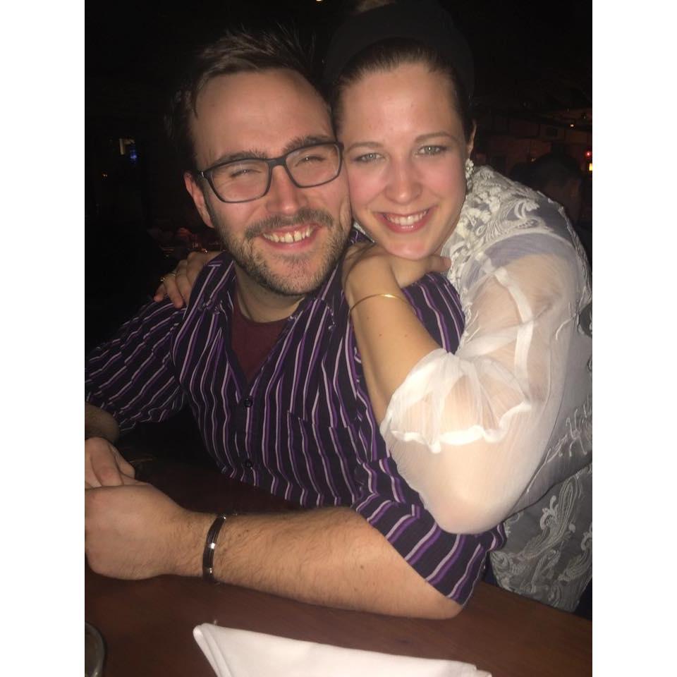 Out with family celebrating Erica's 27th Bday. 2015.