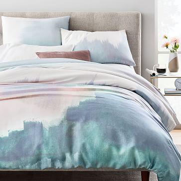 TENCEL™ Abstract Landscape Duvet Cover + Shams