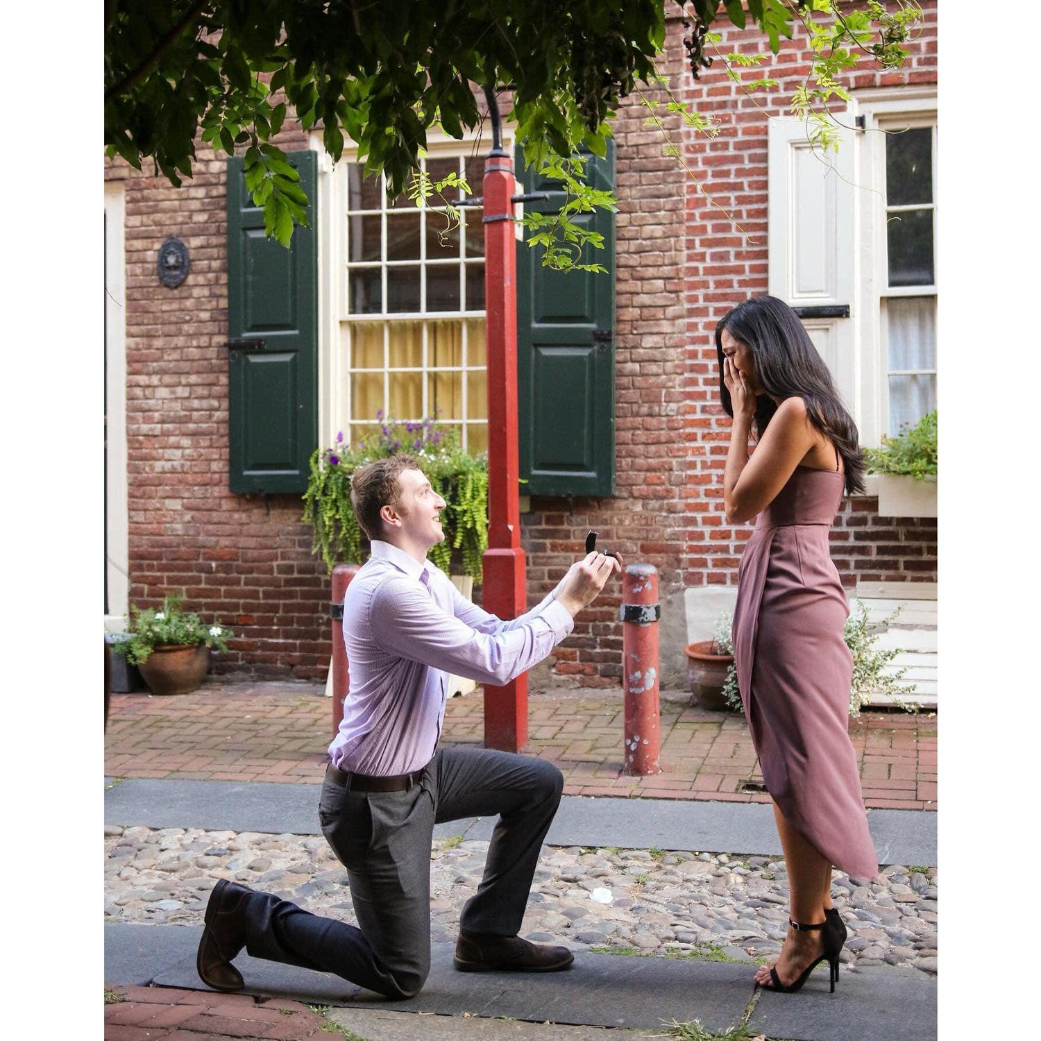 August 5, 2022: Harrison proposed to Allegra on her 26th birthday