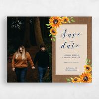 Brown Wedding Save the Date - Sunnyridge Portrait