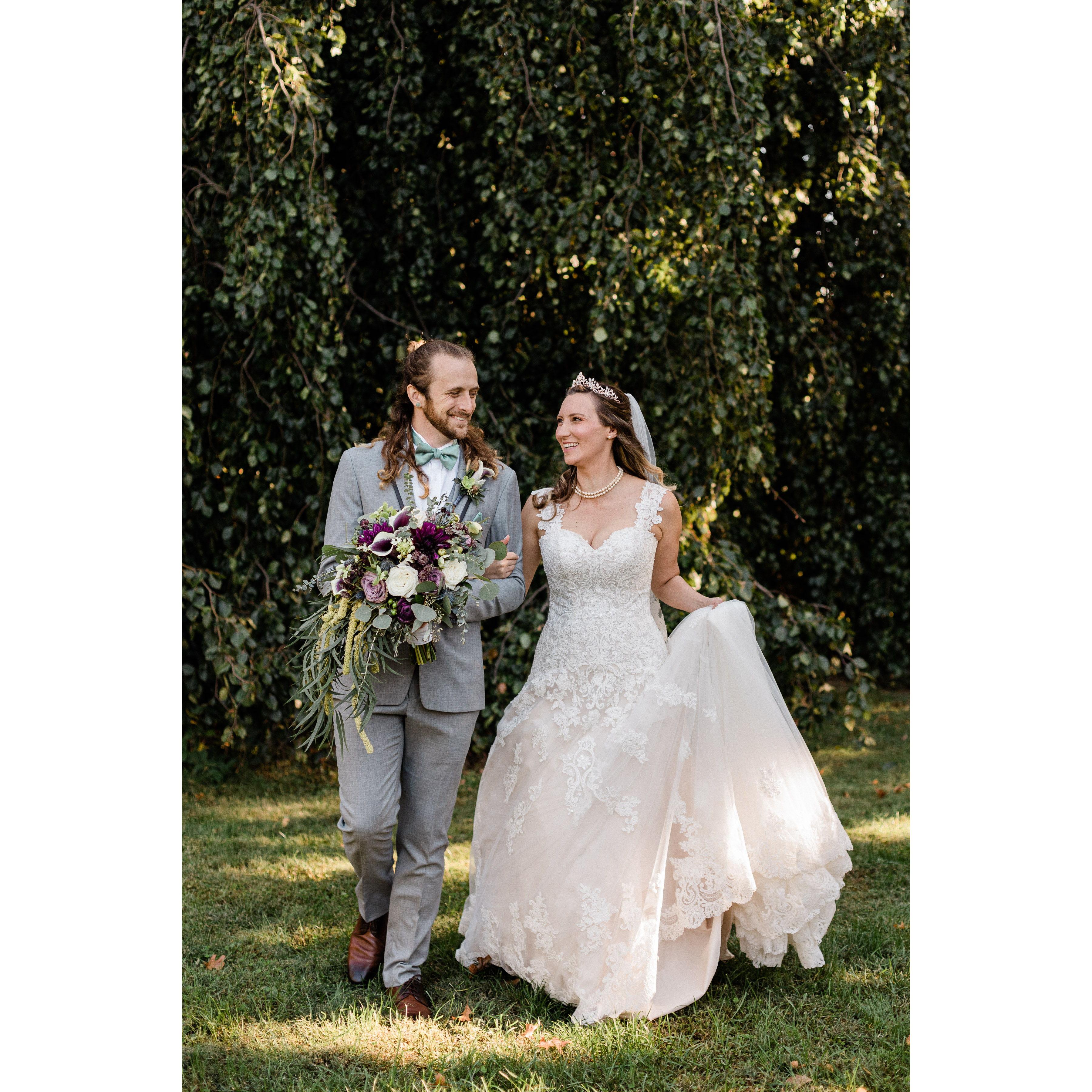 The day of our wedding ceremony