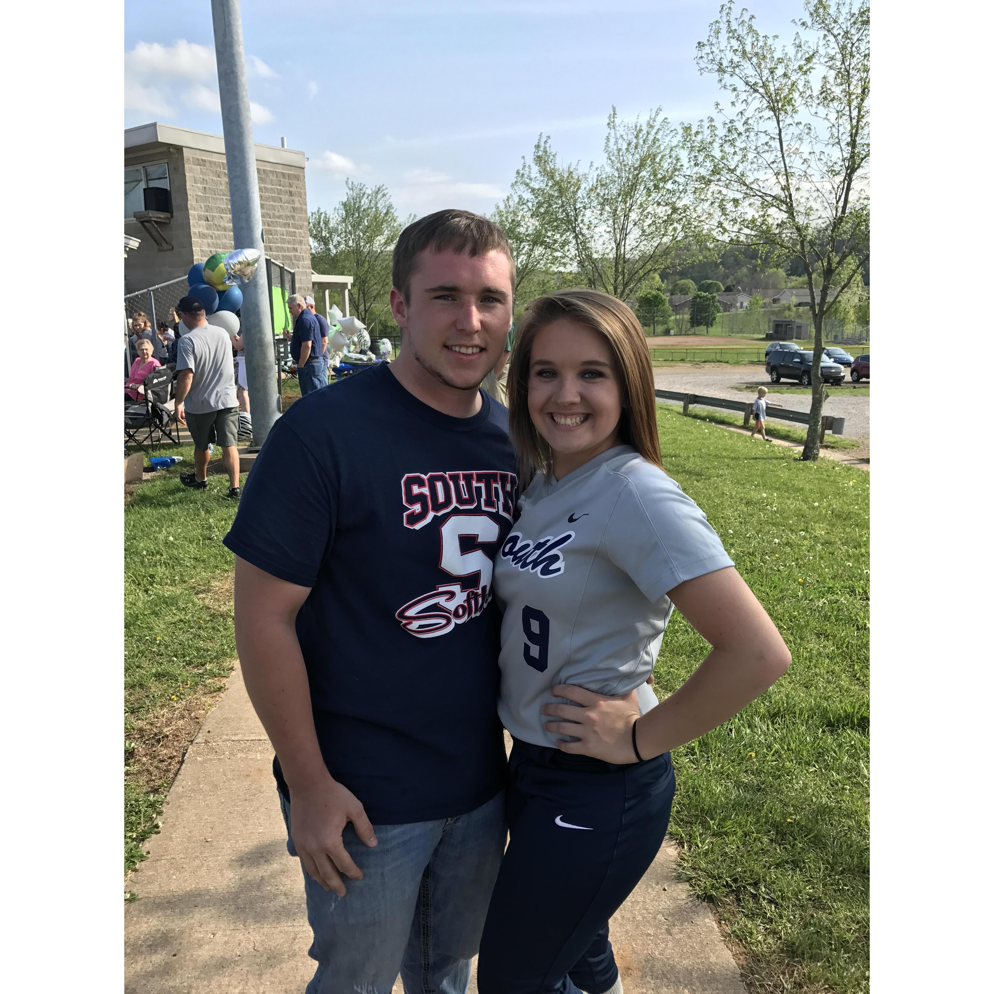 My softball senior night