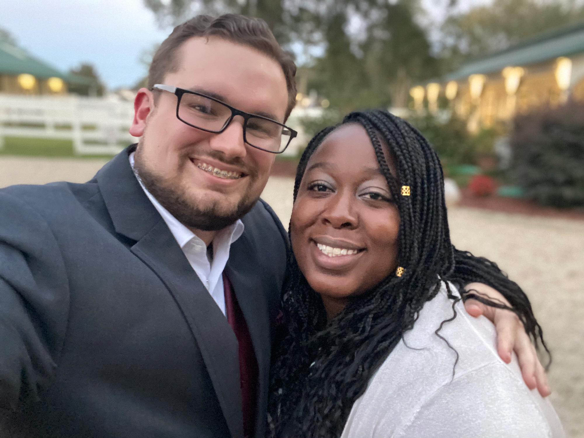 At the Cook's wedding!