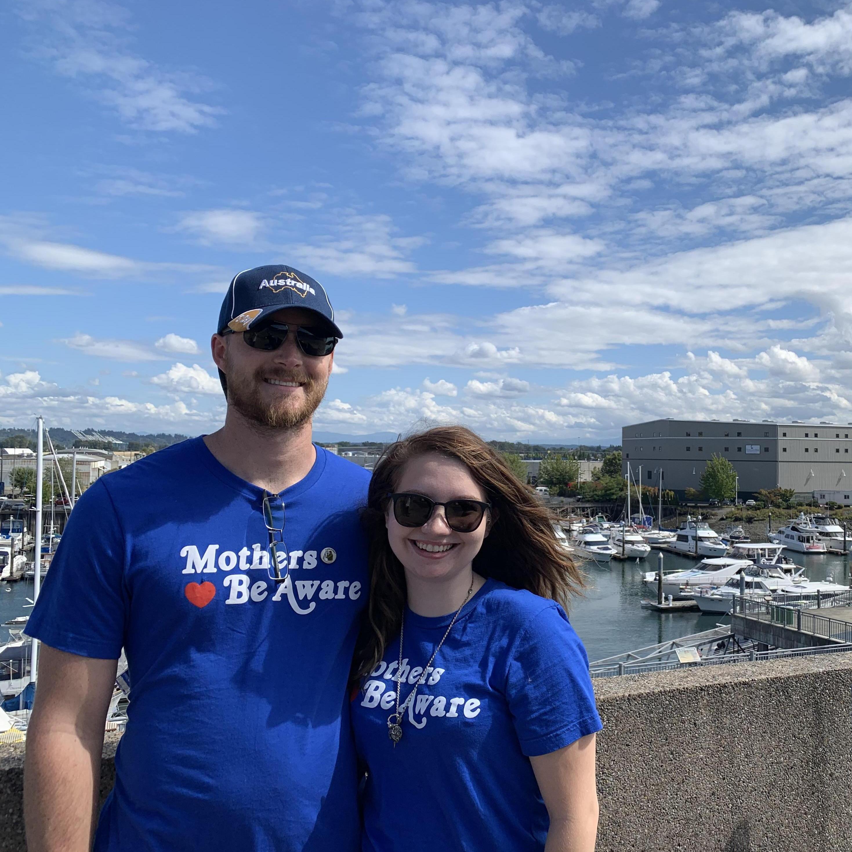 When we wore matching shirts in Seattle and thought it was so funny