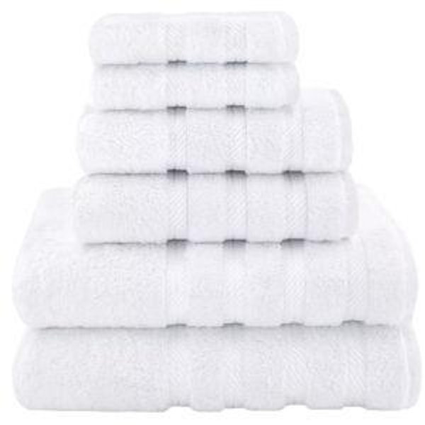 Soft Linen Luxury Turkish 6 Piece Towel Set