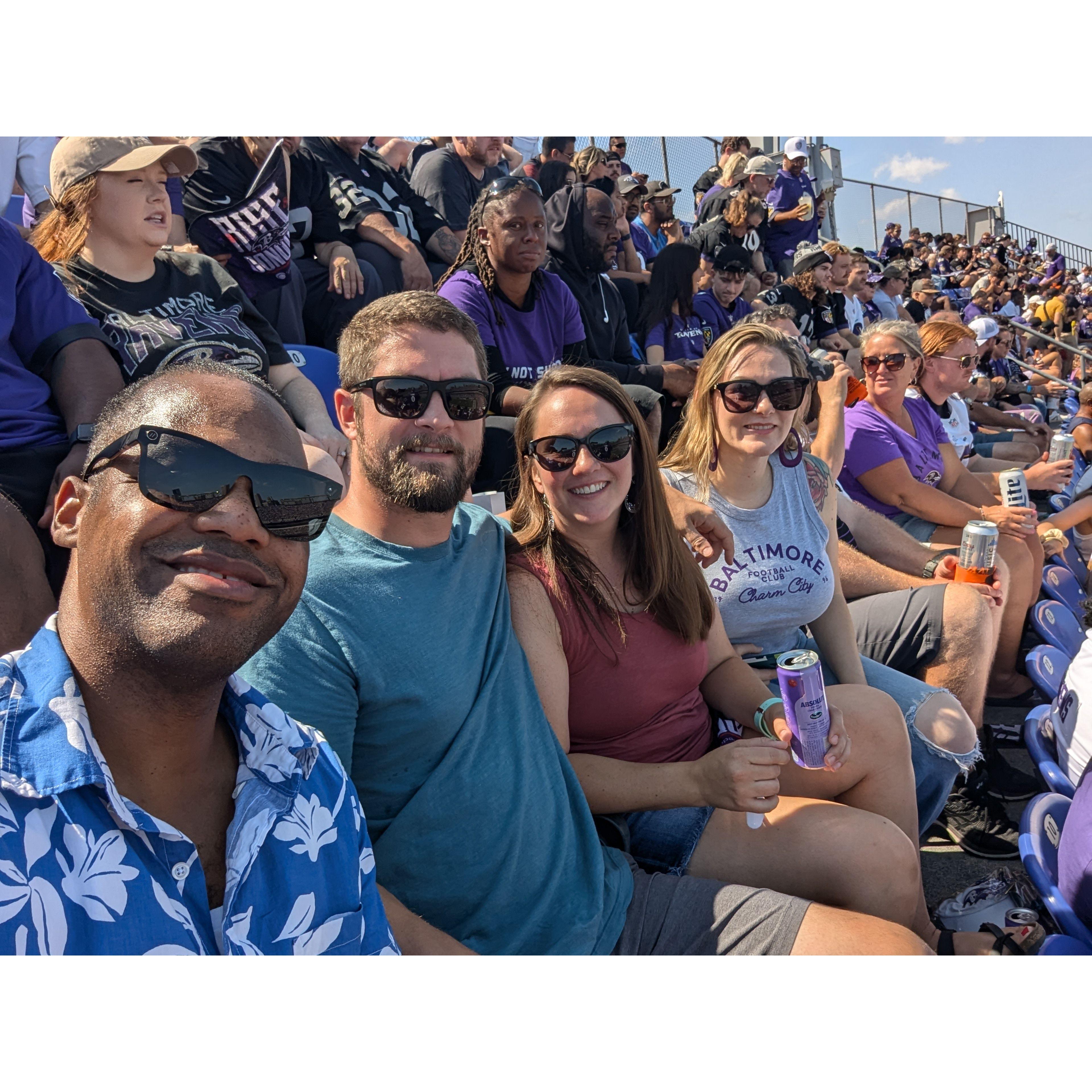 Ravens game with Danny and Kara