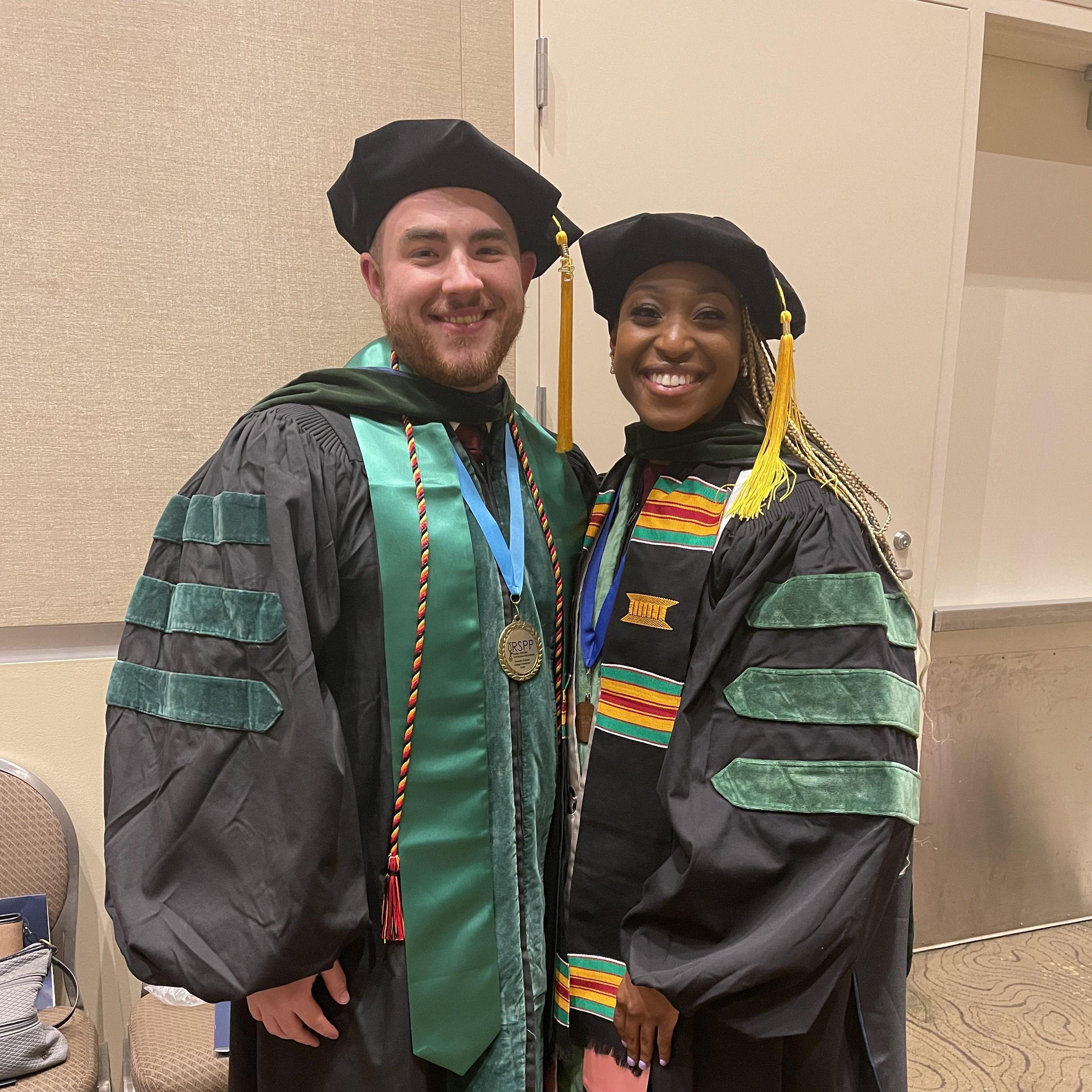 Sharing the completion of a huge milestone. The moment we graduated medical school together!