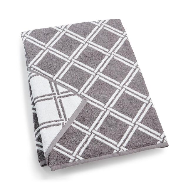 Charter Club Elite Cotton Lattice 30" x 56" Bath Towel, Created For Macy's