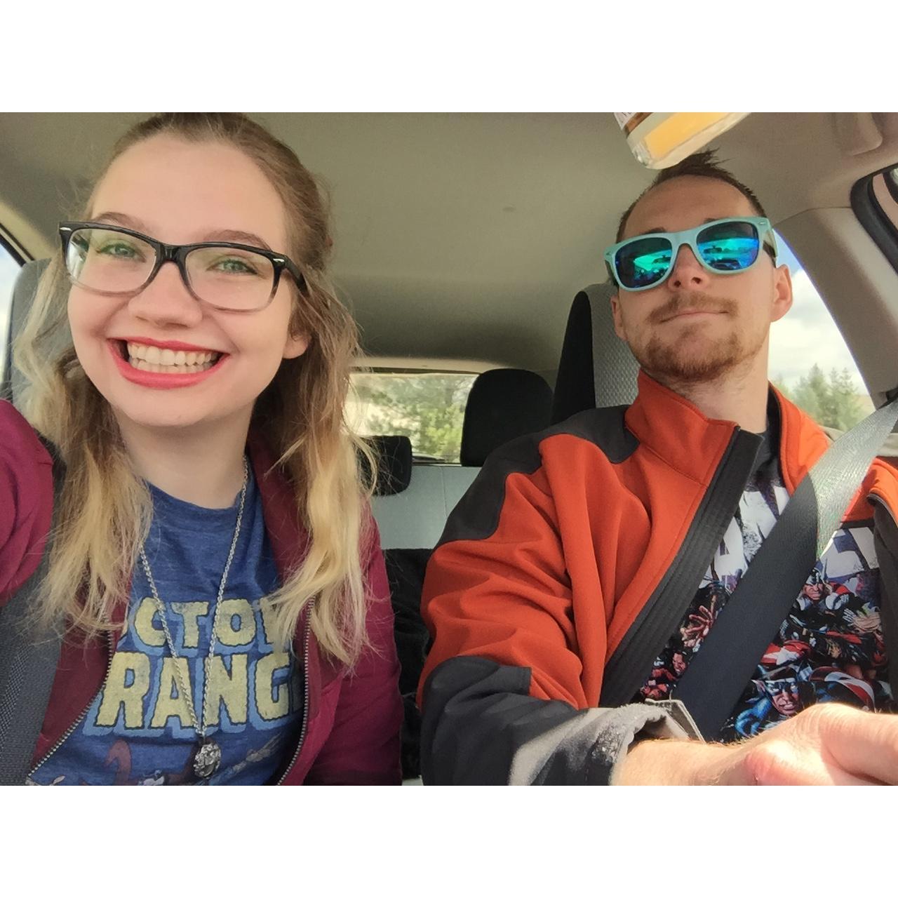 On the way to Avengers: Infinity War premier!