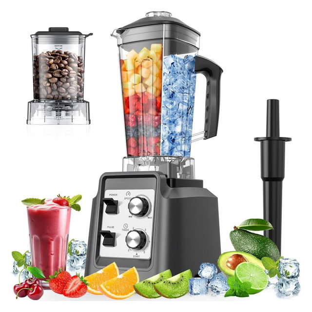 Teendow 1800W 10-Speed Countertop Blender & Grinder, 70oz Capacity, Smoothies Maker