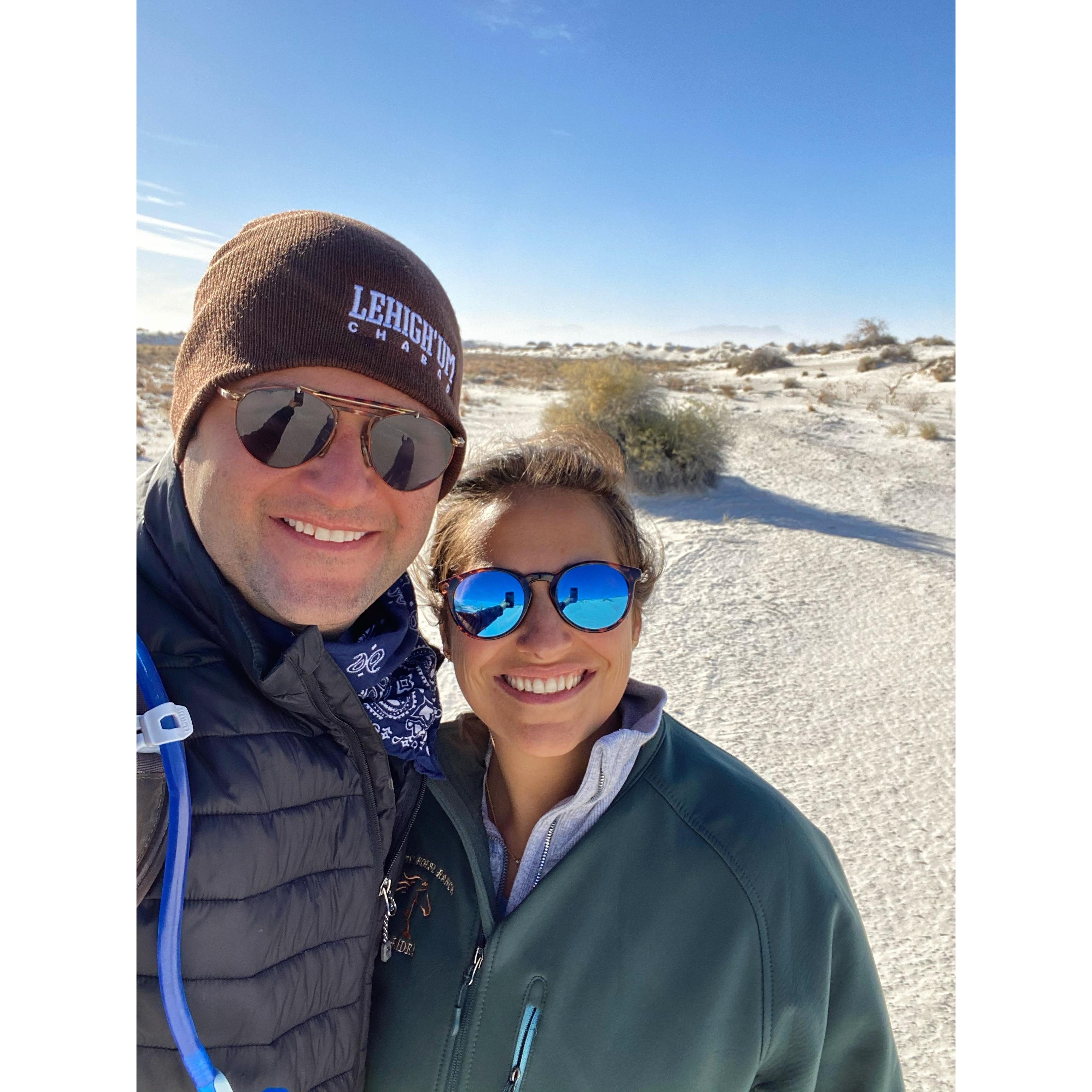Before we're off again! Heading east... White Sands National Park in New Mexico!