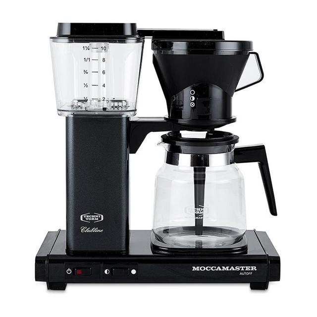 Technivorm Moccamaster Coffeemaker with Glass Carafe, Black Metallic