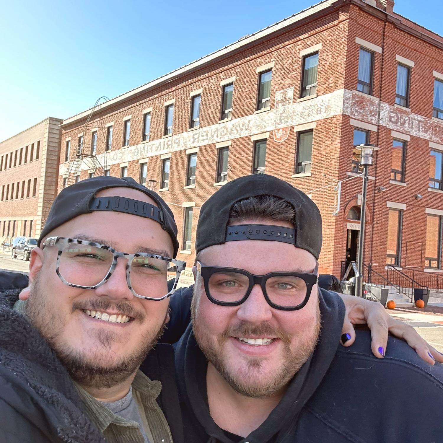 Visiting our wedding venue.