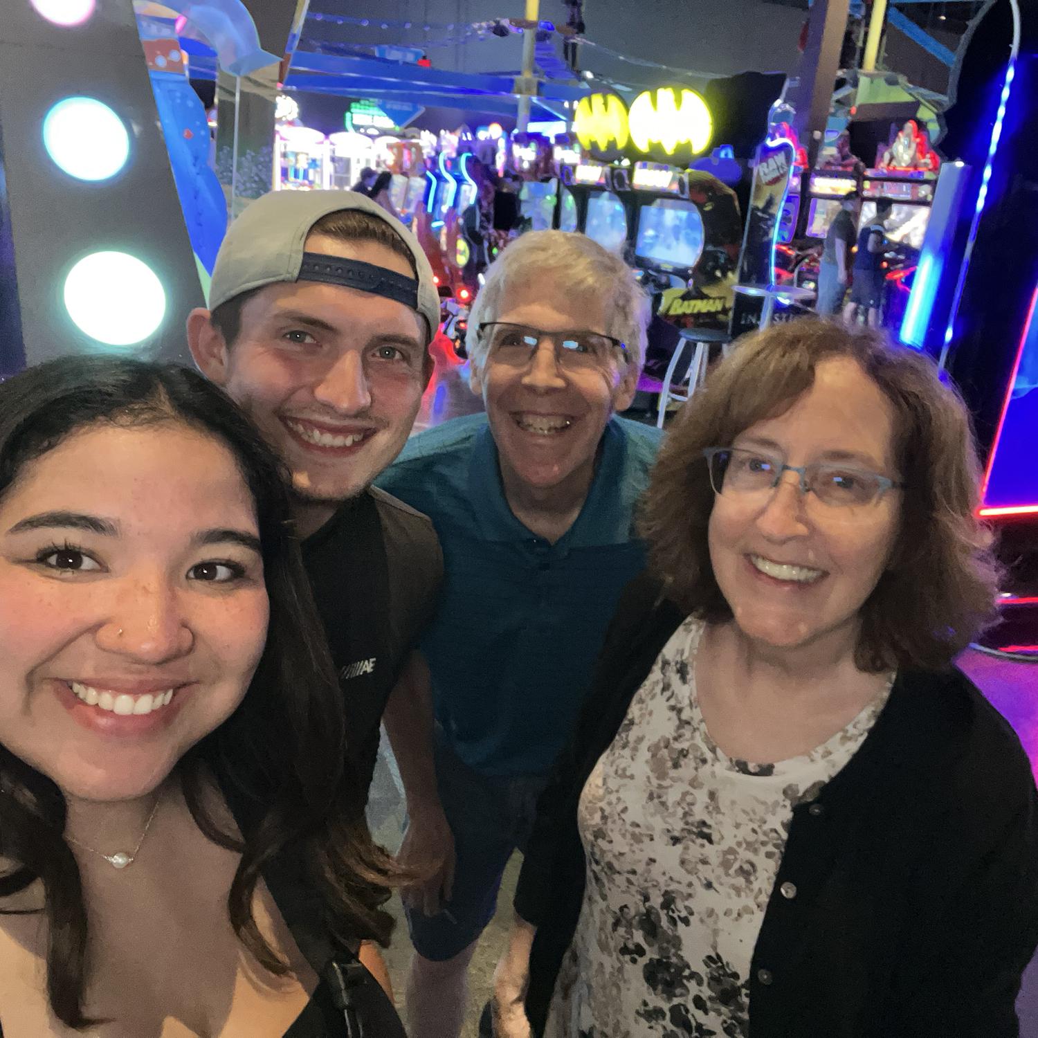 Zach came and joined in on the fun, and our last weekend in Palatine was spent at Main Event!