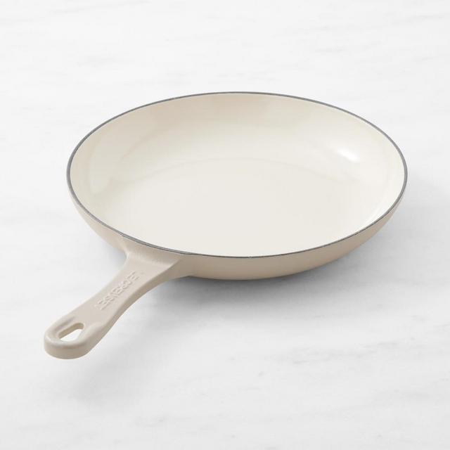 Le Creuset Enameled Cast Iron Shallow Fry Pan, 9 1/2", Brioche