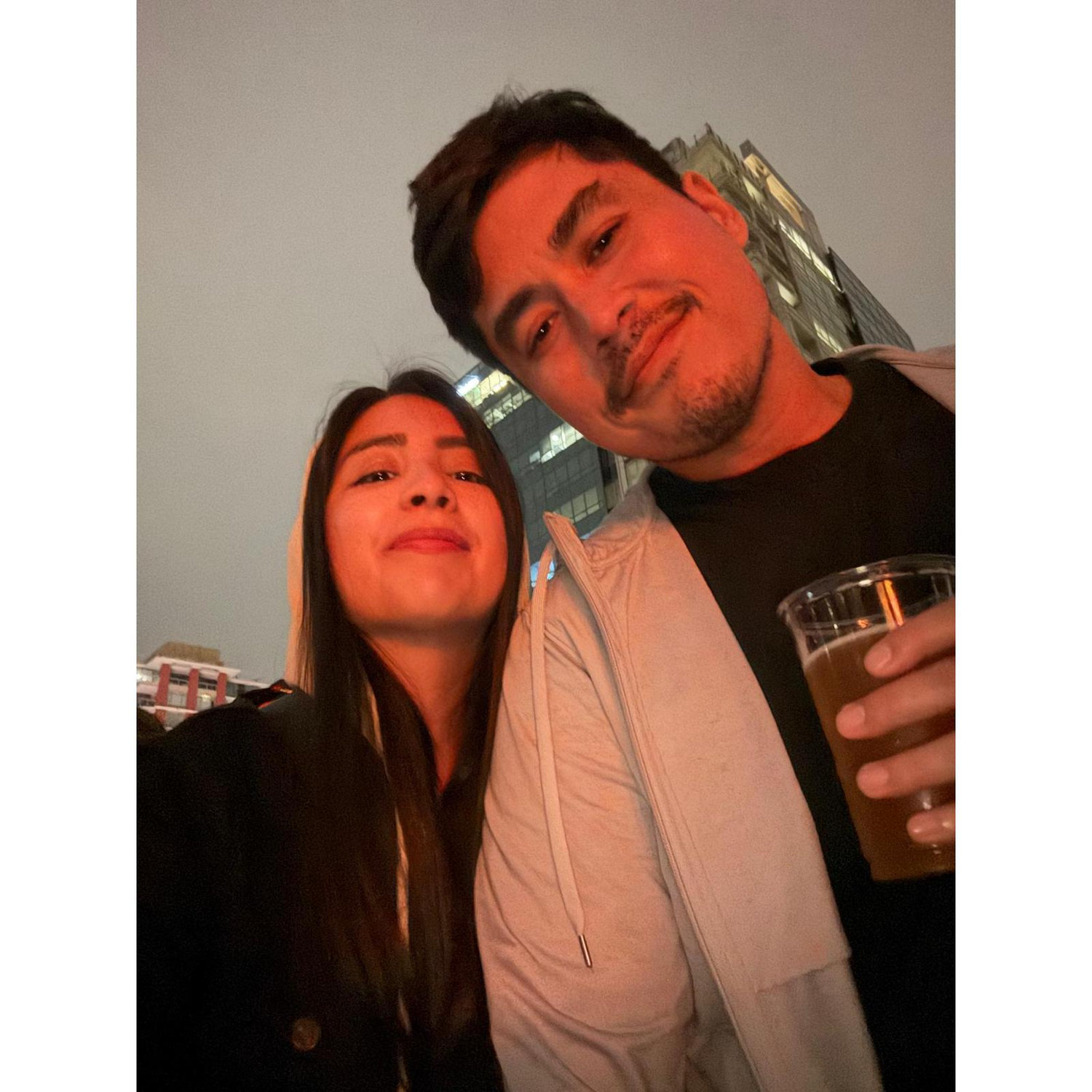 Concert selfies