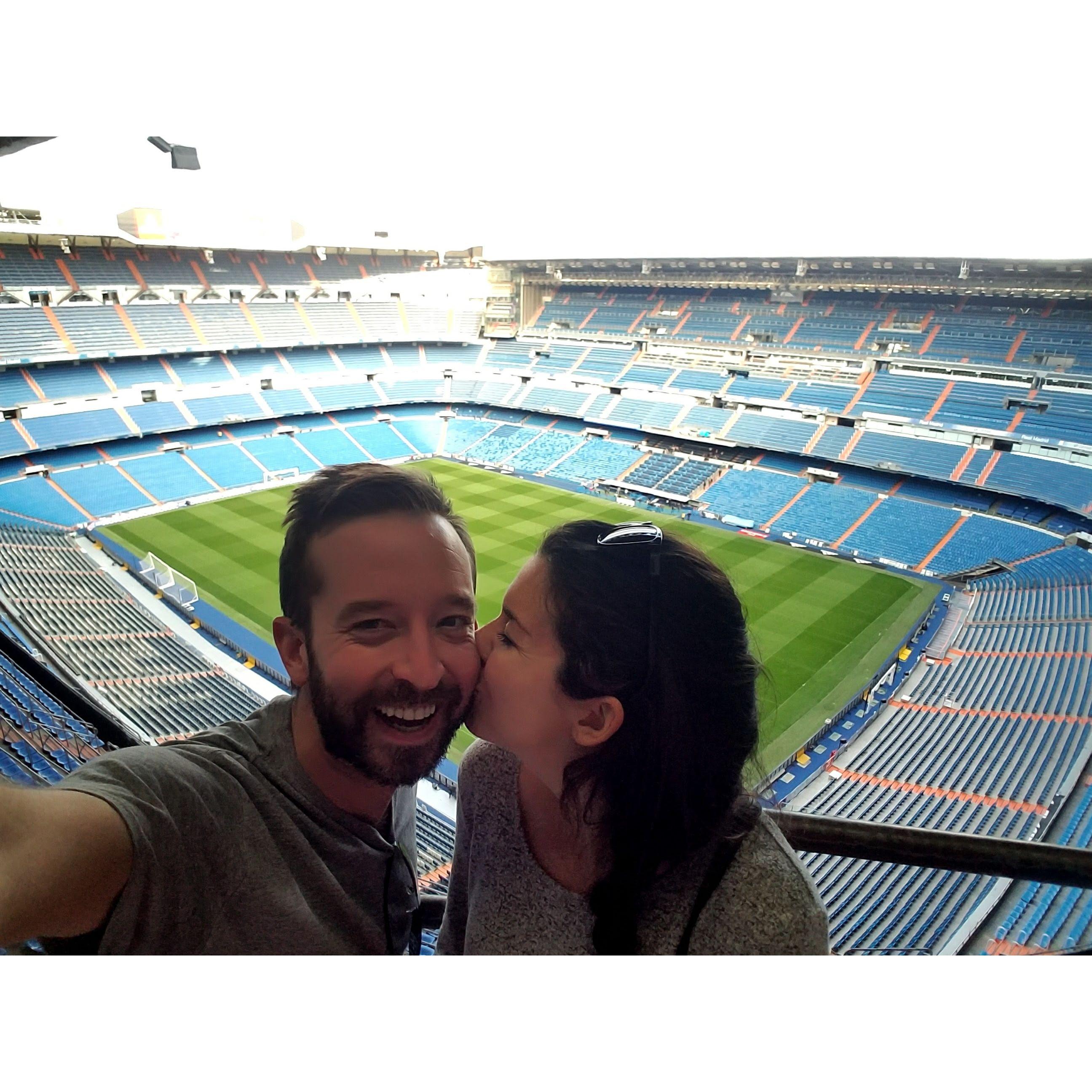 Tour of the Real Madrid Stadium in Spain (Oct. 2017)