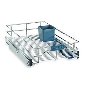 Real Simple® Sliding Under-Cabinet 11-Inch Organizer in Chrome