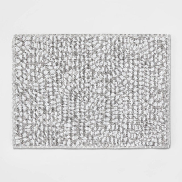 20"x30" Performance Plus Bath Mat Gray Geo - Threshold™