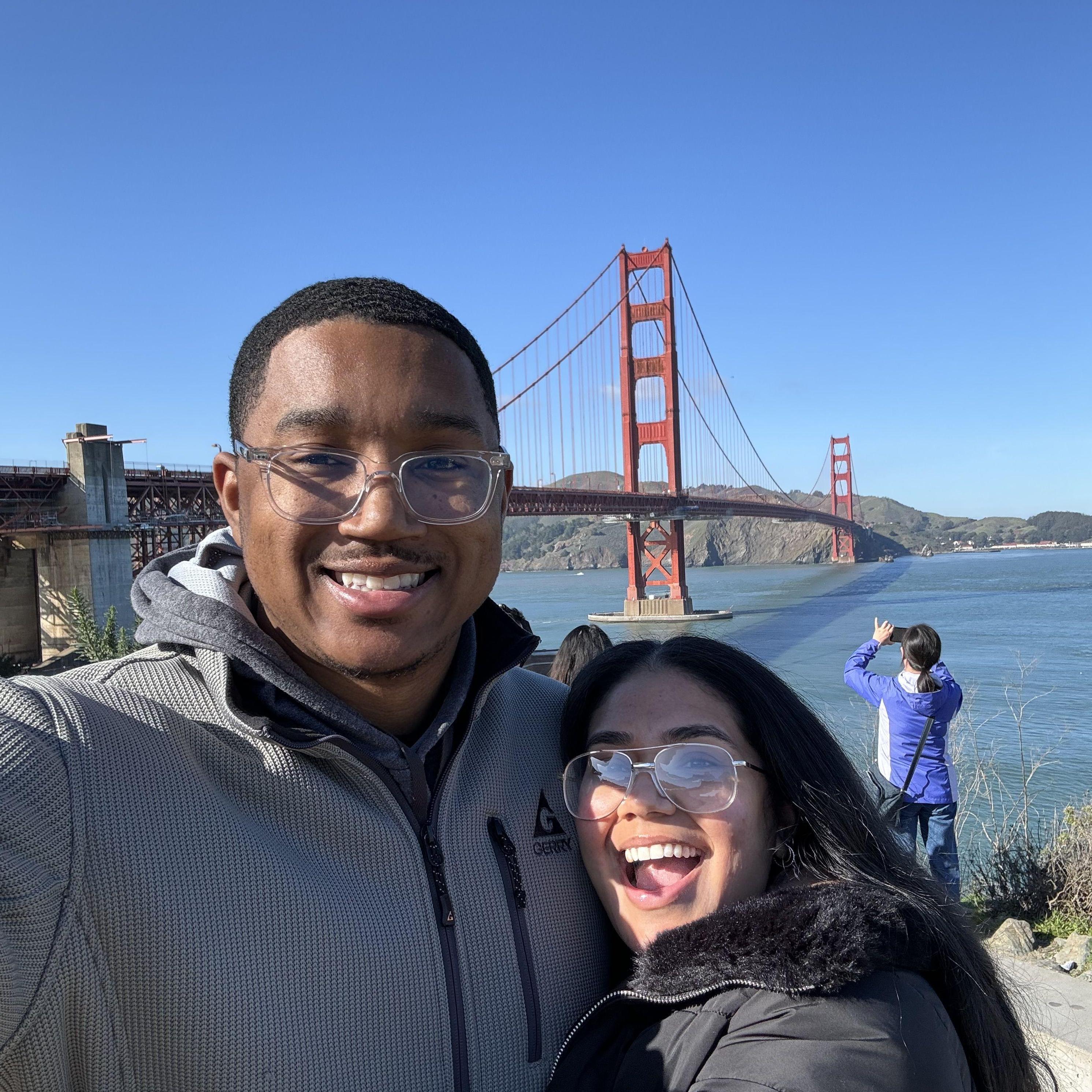 Sightseeing at the Golden Gate Bridge! - San Francisco, CA, February 2024.