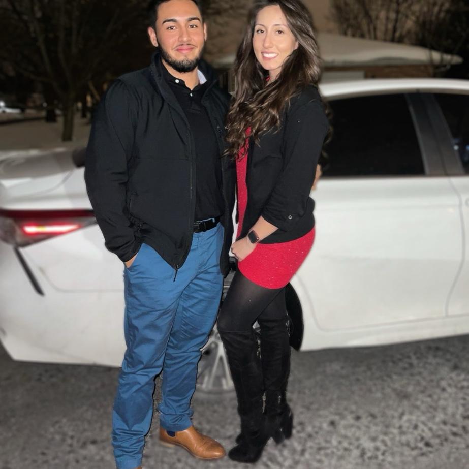 Our First Valentines day as a couple in 2021.