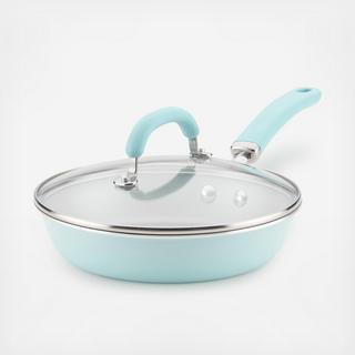 Create Delicious Aluminum Nonstick Covered Deep Skillet